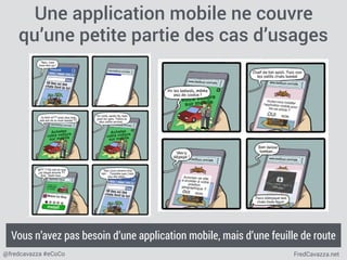 FredCavazza.net@fredcavazza #eCoCo
Une application mobile ne couvre
qu’une petite partie des cas d’usages
Vous n’avez pas ...