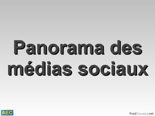 Panorama des médias sociaux 