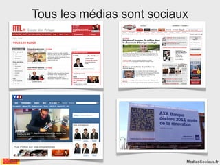 Tous les médias sont sociaux




                           MediasSociaux.fr
 