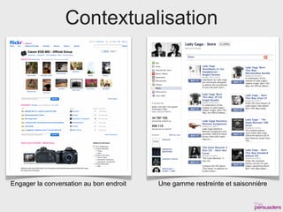Contextualisation




Engager la conversation au bon endroit   Une gamme restreinte et saisonnière
 