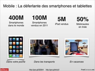 Mobile : La déferlante des smartphones et tablettes


   400M                100M                               5M        ...