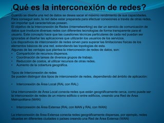 Interconexion Rte Interconexion de redes | PPTX