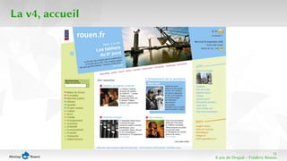 15 
8 ans de Drupal − Frédéric Bisson 
La v4, accueil 
 