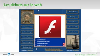 3 
8 ans de Drupal − Frédéric Bisson 
Les débuts sur le web 
 