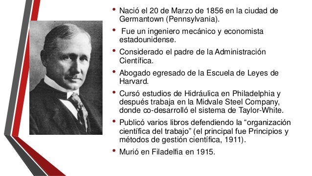 frederick w taylor Us inventor frederick winslow taylor analyzed shop production his time-and-motion system led to modern mass production techniques frederick winslow taylor was born on march 20, 1856, in . frederick w taylor Us inventor frederick winslow taylor analyzed shop production his time-and-motion system led to modern mass production techniques frederick winslow taylor was born on march 20, 1856, in .