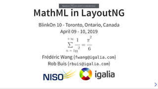 MathML in LayoutNG (BlinkOn 10)
