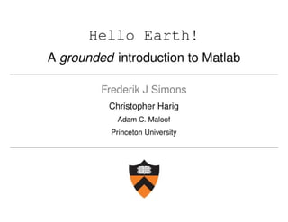 Frederik Simon's talk 