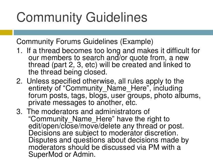 7+ Forum Community Guidelines