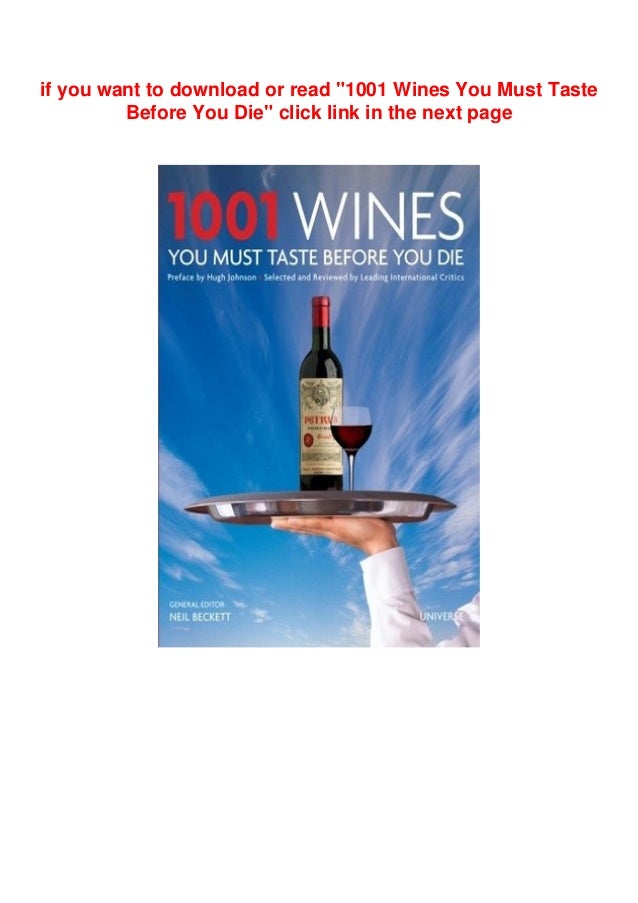 +Free+ 1001 Wines You Must Taste Before You Die [PDF BOOK]