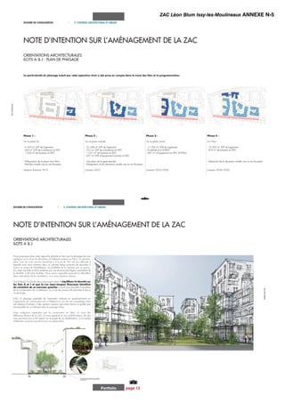 Portfolio page 12
Panneau Synoptique
ZAC Léon Blum Issy-les-Moulineaux ANNEXE N-5
 