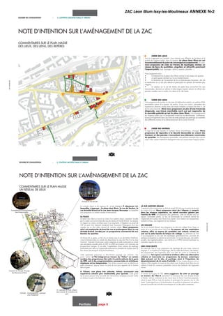 Portfolio page 9
Panneau Synoptique
ZAC Léon Blum Issy-les-Moulineaux ANNEXE N-2
 
