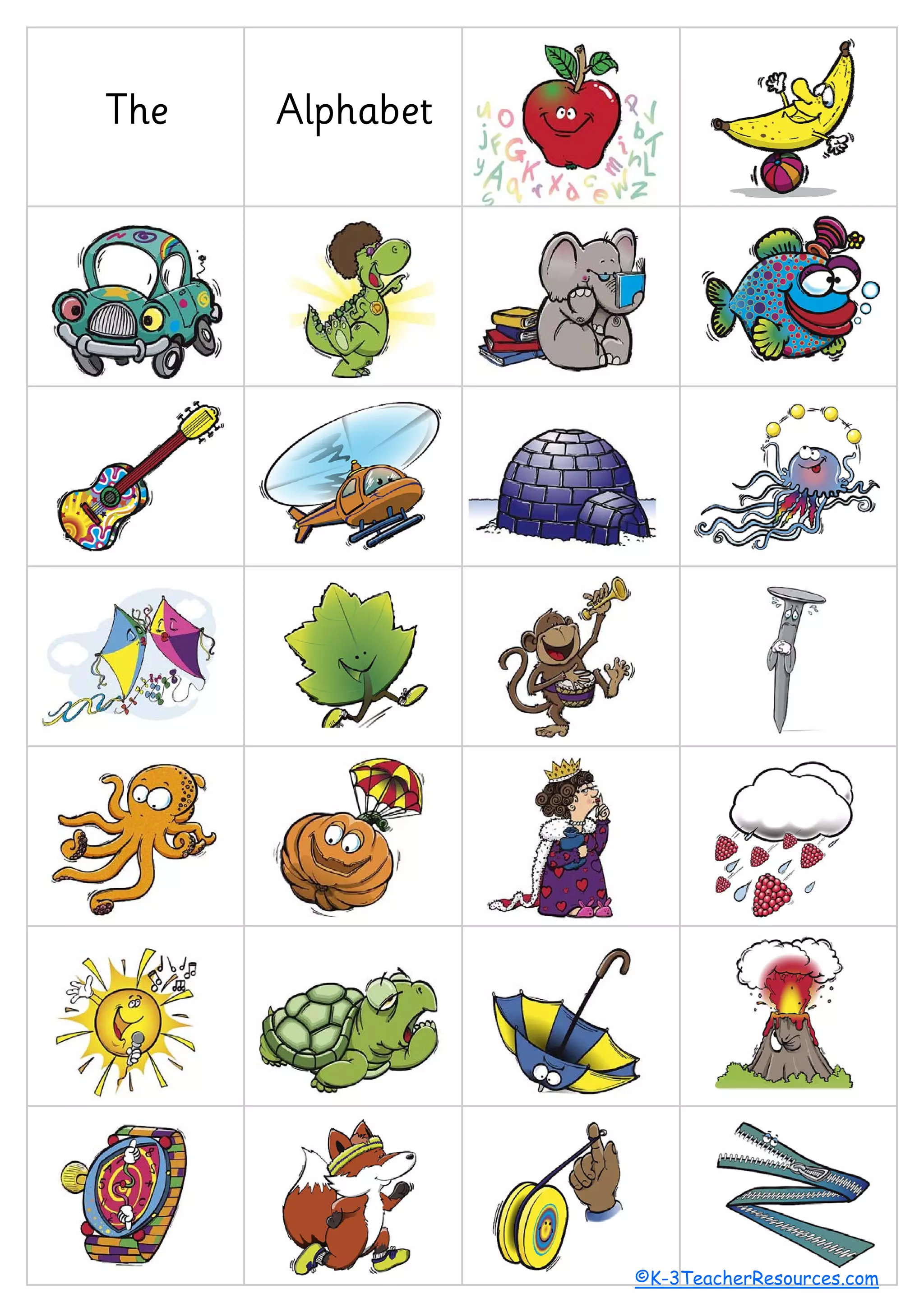 ©K-3TeacherResources.com
The Alphabet
