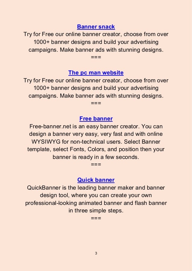 Top 9 Free Banner Creator Tools