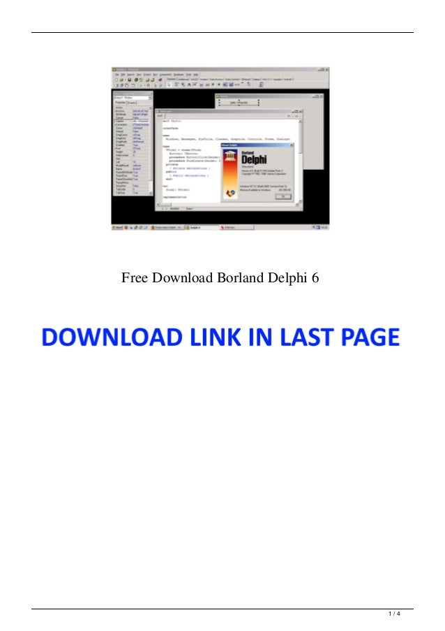 Free Download Borland Delphi 6 Free Download Borland Delphi 6