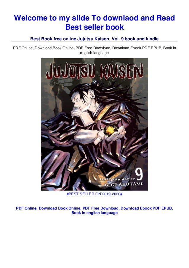 Free Download Epub Jujutsu Kaisen Vol 9 K I N D L E