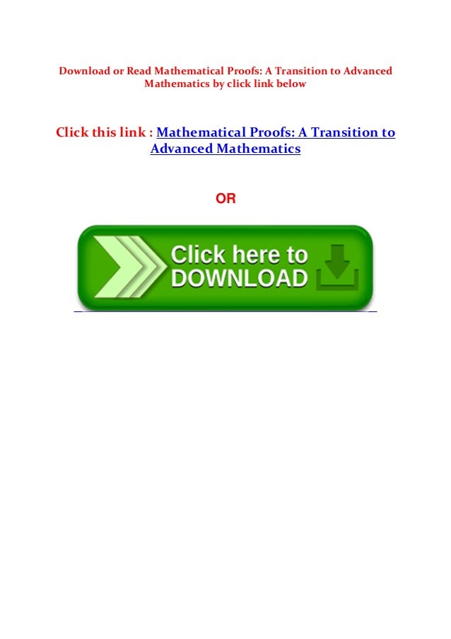 Free ebook download for iphone Mathematical Proofs A