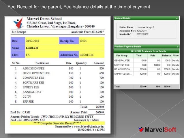 free fees collection software
