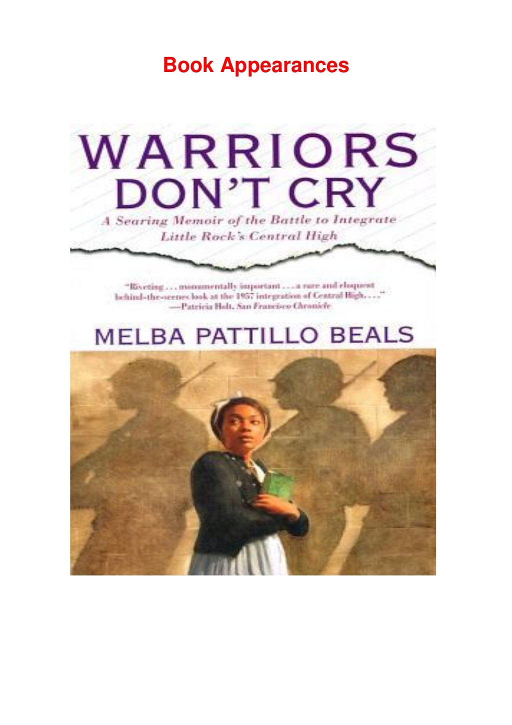 Free files ebooks Warriors Don't Cry (Unabridged) By Melba Pattillo