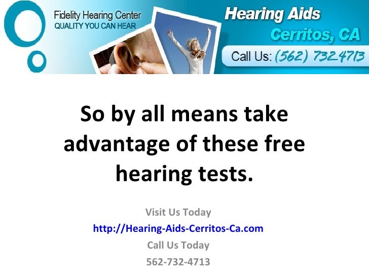 Free Hearing Test Cerritos Ca