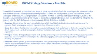 OGSM Strategy Framework Template | PPTX