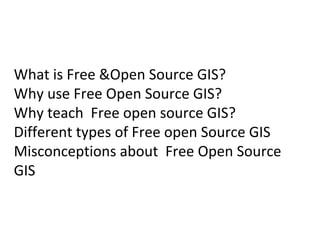 Free open source gis | PPT