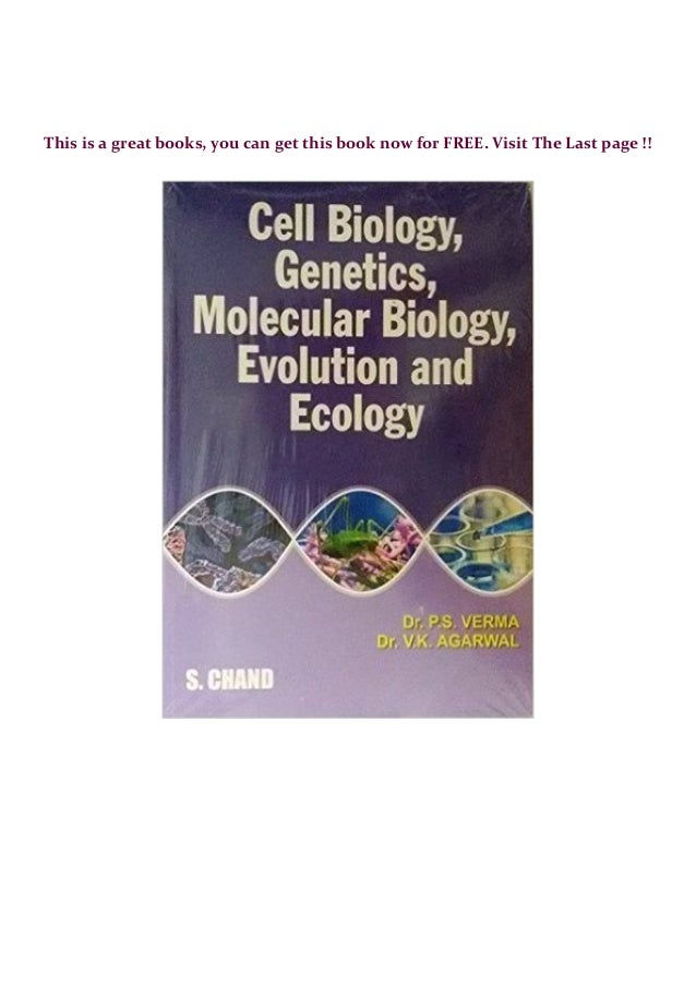 Free Read E Book Cell Biology Genetics Molecular Biology Evolution
