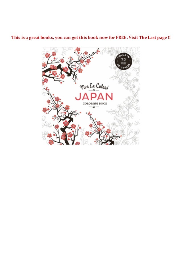 Download Free Read E Book Vive Le Color Japan Adult Coloring Book Color I