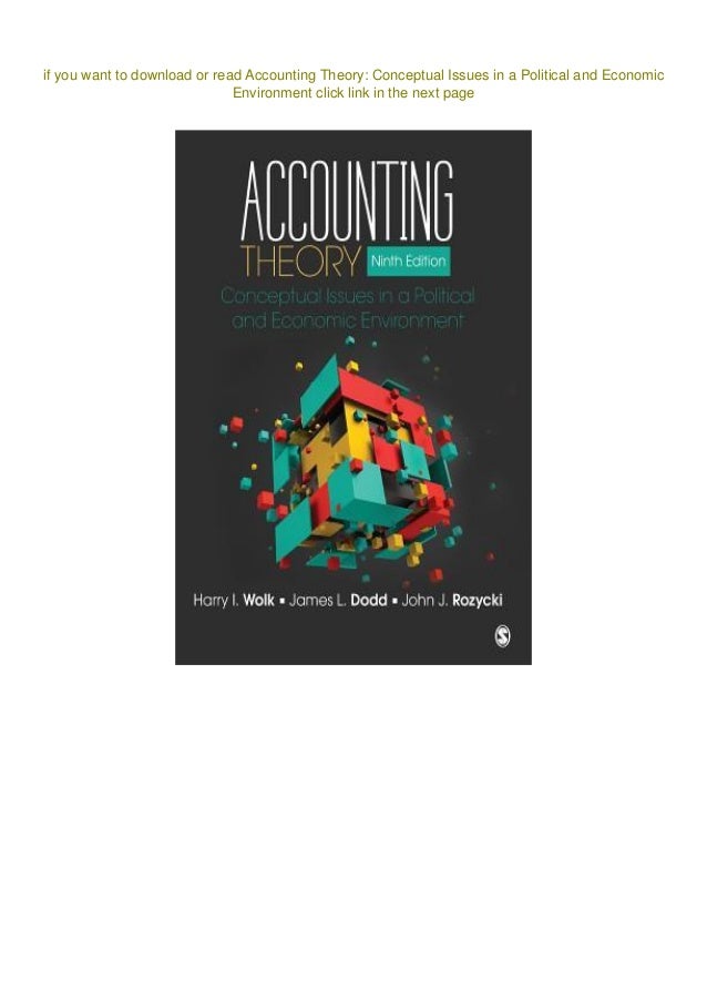 Free Read Pdf Accounting Theory Conceptual Issues In A Political And