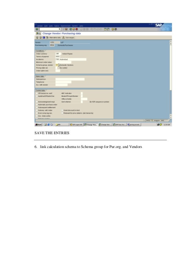 Sap tutorial on configuring pricing procedure
