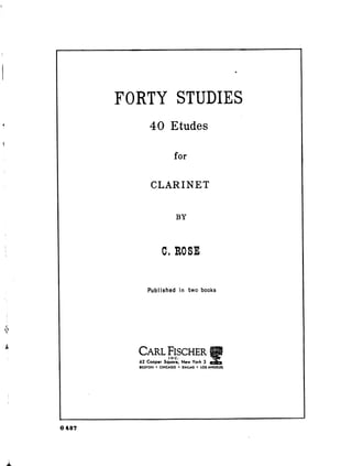 [Free scores.com] rose-cyrille-etudes-pour-clarinette-book-nos-20284