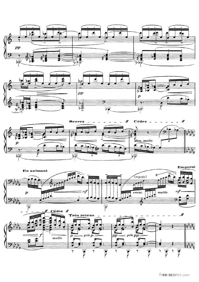 Free Scores Com Debussy Claude Preludes Book 3417