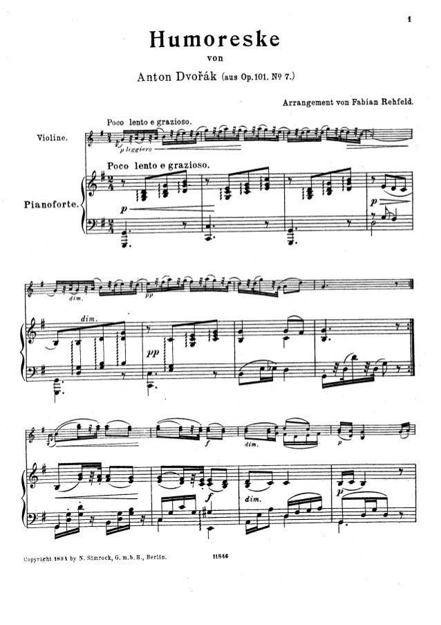 Dvorak Humoresque Suzuki With Accompaniment Dvorak Humoresque Suzuki With Accompaniment