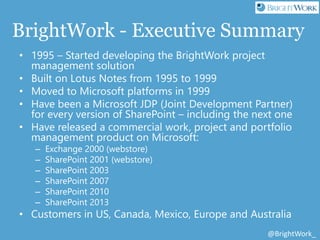Free SharePoint Project Management Templates from BrightWork and Atidan ...