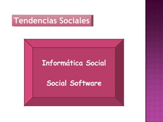 Tendencias Sociales Informática Social Social Software 