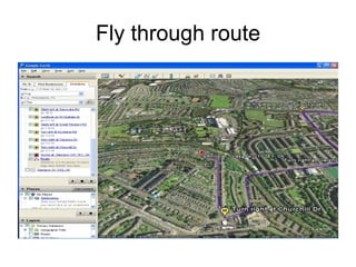 Fly through route 