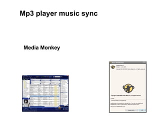 Media Monkey  Mp3 player music sync 