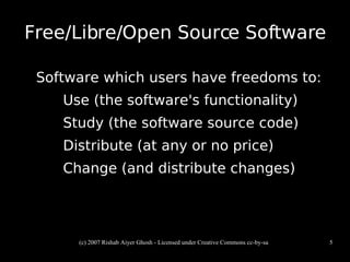 Free software: How does it work?