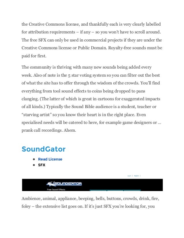 Public domain sound effects opennaxre