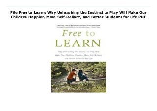 File Free to Learn: Why Unleashing the Instinct to Play Will Make Our
Children Happier, More Self-Reliant, and Better Students for Life PDF
Download Here https://nn.readpdfonline.xyz/?book=0465084990 A leading expert in childhood development makes the case for why self-directed learning -- "unschooling" -- is the best way to get kids to learn. In Free to Learn, developmental psychologist Peter Gray argues that in order to foster children who will thrive in today's constantly changing world, we must entrust them to steer their own learning and development. Drawing on evidence from anthropology, psychology, and history, he demonstrates that free play is the primary means by which children learn to control their lives, solve problems, get along with peers, and become emotionally resilient. A brave, counterintuitive proposal for freeing our children from the shackles of the curiosity-killing institution we call school, Free to Learn suggests that it's time to stop asking what's wrong with our children, and start asking what's wrong with the system. It shows how we can act -- both as parents and as members of society -- to improve children's lives and to promote their happiness and learning. Download Online PDF Free to Learn: Why Unleashing the Instinct to Play Will Make Our Children Happier, More Self-Reliant, and Better Students for Life, Read PDF Free to Learn: Why Unleashing the Instinct to Play Will Make Our Children Happier, More Self-Reliant, and Better Students for Life, Read Full PDF Free to Learn: Why Unleashing the Instinct to Play Will Make Our Children Happier, More Self-Reliant, and Better Students for Life, Read PDF and EPUB Free to Learn: Why Unleashing the Instinct to Play Will Make Our Children Happier, More Self-Reliant, and Better Students for Life, Download PDF ePub Mobi Free to Learn: Why Unleashing the Instinct to Play Will Make Our Children Happier, More Self-Reliant, and Better Students for Life, Downloading PDF Free to Learn: Why Unleashing the Instinct to Play Will Make Our Children Happier, More Self-Reliant, and Better Students for Life, Download Book PDF Free to Learn: Why Unleashing the Instinct
to Play Will Make Our Children Happier, More Self-Reliant, and Better Students for Life, Read online Free to Learn: Why Unleashing the Instinct to Play Will Make Our Children Happier, More Self-Reliant, and Better Students for Life, Download Free to Learn: Why Unleashing the Instinct to Play Will Make Our Children Happier, More Self-Reliant, and Better Students for Life Peter O. Gray pdf, Read Peter O. Gray epub Free to Learn: Why Unleashing the Instinct to Play Will Make Our Children Happier, More Self-Reliant, and Better Students for Life, Read pdf Peter O. Gray Free to Learn: Why Unleashing the Instinct to Play Will Make Our Children Happier, More Self-Reliant, and Better Students for Life, Download Peter O. Gray ebook Free to Learn: Why Unleashing the Instinct to Play Will Make Our Children Happier, More Self-Reliant, and Better Students for Life, Read pdf Free to Learn: Why Unleashing the Instinct to Play Will Make Our Children Happier, More Self-Reliant, and Better Students for Life, Free to Learn: Why Unleashing the Instinct to Play Will Make Our Children Happier, More Self-Reliant, and Better Students for Life Online Read Best Book Online Free to Learn: Why Unleashing the Instinct to Play Will Make Our Children Happier, More Self-Reliant, and Better Students for Life, Download Online Free to Learn: Why Unleashing the Instinct to Play Will Make Our Children Happier, More Self-Reliant, and Better Students for Life Book, Download Online Free to Learn: Why Unleashing the Instinct to Play Will Make Our Children Happier, More Self-Reliant, and Better Students for Life E-Books, Download Free to Learn: Why Unleashing the Instinct to Play Will Make Our Children Happier, More Self-Reliant, and Better Students for Life Online, Download Best Book Free to Learn: Why Unleashing the Instinct to Play Will Make Our Children Happier, More Self-Reliant, and Better Students for Life Online, Download Free to Learn: Why Unleashing the Instinct to Play Will Make Our Children Happier, More Self-Reliant,
and Better Students for Life Books Online Download Free to Learn: Why Unleashing the Instinct to Play Will Make Our Children Happier, More Self-Reliant, and Better Students for Life Full Collection, Read Free to Learn: Why Unleashing the Instinct to Play Will Make Our Children Happier, More Self-Reliant, and Better Students for Life Book, Read Free to Learn: Why Unleashing the Instinct to Play Will Make Our Children Happier, More Self-Reliant, and Better Students for Life Ebook Free to Learn: Why Unleashing the Instinct to Play Will Make Our Children Happier, More Self-Reliant, and Better Students for Life PDF Download online, Free to Learn: Why Unleashing the Instinct to Play Will Make Our Children Happier, More Self-Reliant, and Better Students for Life pdf Download online, Free to Learn: Why Unleashing the Instinct to Play Will Make Our Children Happier, More Self-Reliant, and Better Students for Life Download, Download Free to Learn: Why Unleashing the Instinct to Play Will Make Our Children Happier, More Self-Reliant, and Better Students for Life Full PDF, Download Free to Learn: Why Unleashing the Instinct to Play Will Make Our Children Happier, More Self-Reliant, and Better Students for Life PDF Online, Download Free to Learn: Why Unleashing the Instinct to Play Will Make Our Children Happier, More Self-Reliant, and Better Students for Life Books Online, Download Free to Learn: Why Unleashing the Instinct to Play Will Make Our Children Happier, More Self-Reliant, and Better Students for Life Full Popular PDF, PDF Free to Learn: Why Unleashing the Instinct to Play Will Make Our Children Happier, More Self-Reliant, and Better Students for Life Download Book PDF Free to Learn: Why Unleashing the Instinct to Play Will Make Our Children Happier, More Self-Reliant, and Better Students for Life, Download online PDF Free to Learn: Why Unleashing the Instinct to Play Will Make Our Children Happier, More Self-Reliant, and Better Students for Life, Read Best Book Free to Learn: Why
Unleashing the Instinct to Play Will Make Our Children Happier, More Self-Reliant, and Better Students for Life, Download PDF Free to Learn: Why Unleashing the Instinct to Play Will Make Our Children Happier, More Self-Reliant, and Better Students for Life Collection, Read PDF Free to Learn: Why Unleashing the Instinct to Play Will Make Our Children Happier, More Self-Reliant, and Better Students for Life Full Online, Read Best Book Online Free to Learn: Why Unleashing the Instinct to Play Will Make Our Children Happier, More Self-Reliant, and Better Students for Life, Download Free to Learn: Why Unleashing the Instinct to Play Will Make Our Children Happier, More Self-Reliant, and Better Students for Life PDF files
 