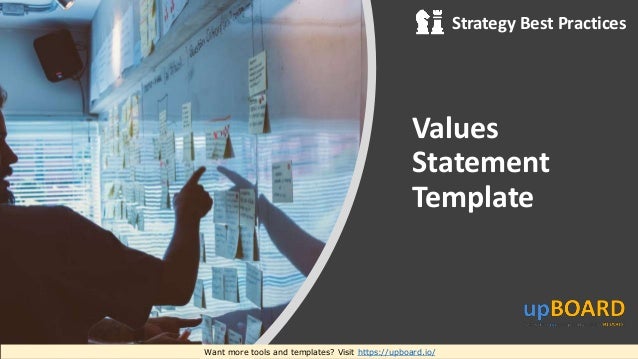 Values Statement Template