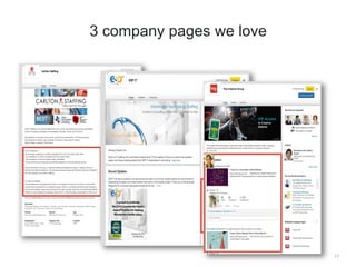 17
3 company pages we love
 