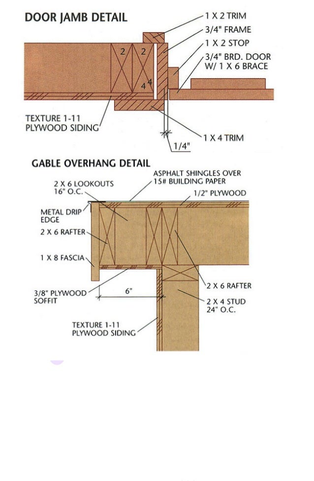 12 x 8 shed plans - fully detailed and complete with diagrams