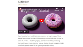 Free 3d Animation App