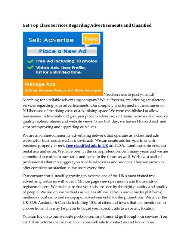 free advertising uk classifieds where to advertise services for free