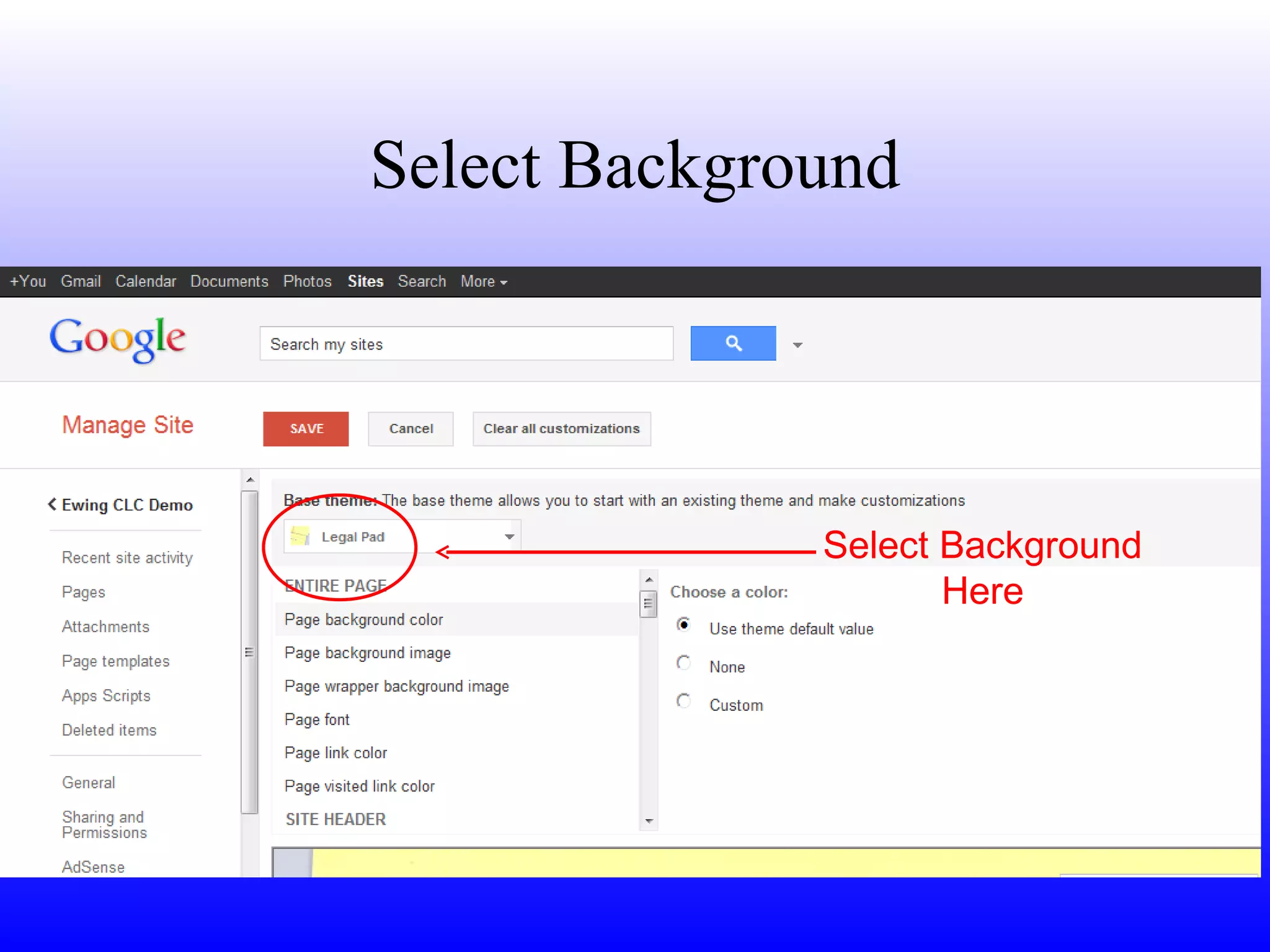 Select Background Select Background Here 