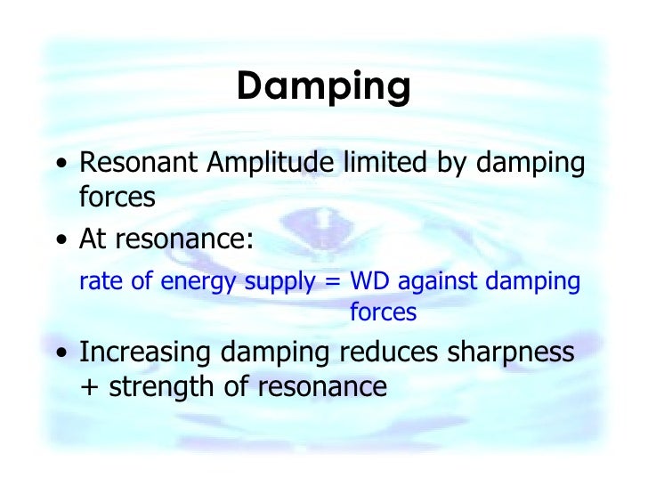 Free And Forced Vibrations