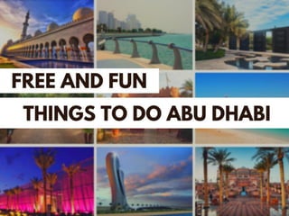 Free and fun things to do in abu dhabi