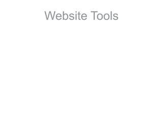 Website Tools
 