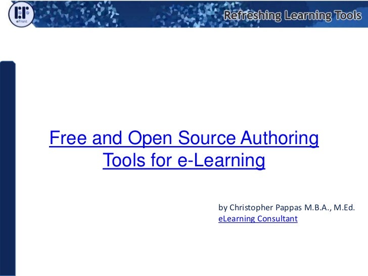 Free and Open Source Authoring Tools for eLearning