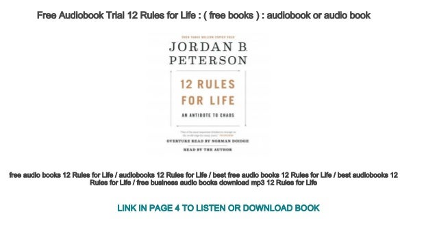 12 rules for life audiobook narrated by 12 rules for life audiobook narrated by